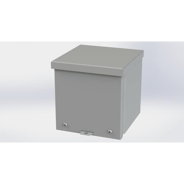 Screws Electrical Enclosures, 6 in H, 6 in D, 6 in W, NEMA 3R, Galvanized Steel